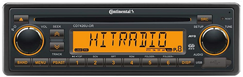 CD7426U–OR Continental Radio